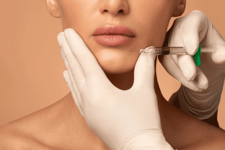 Woman receiving injectable treatment at Elite Medical Spa